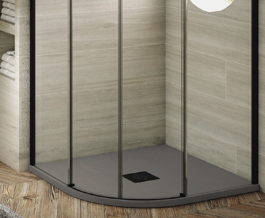 Semicircular cinza